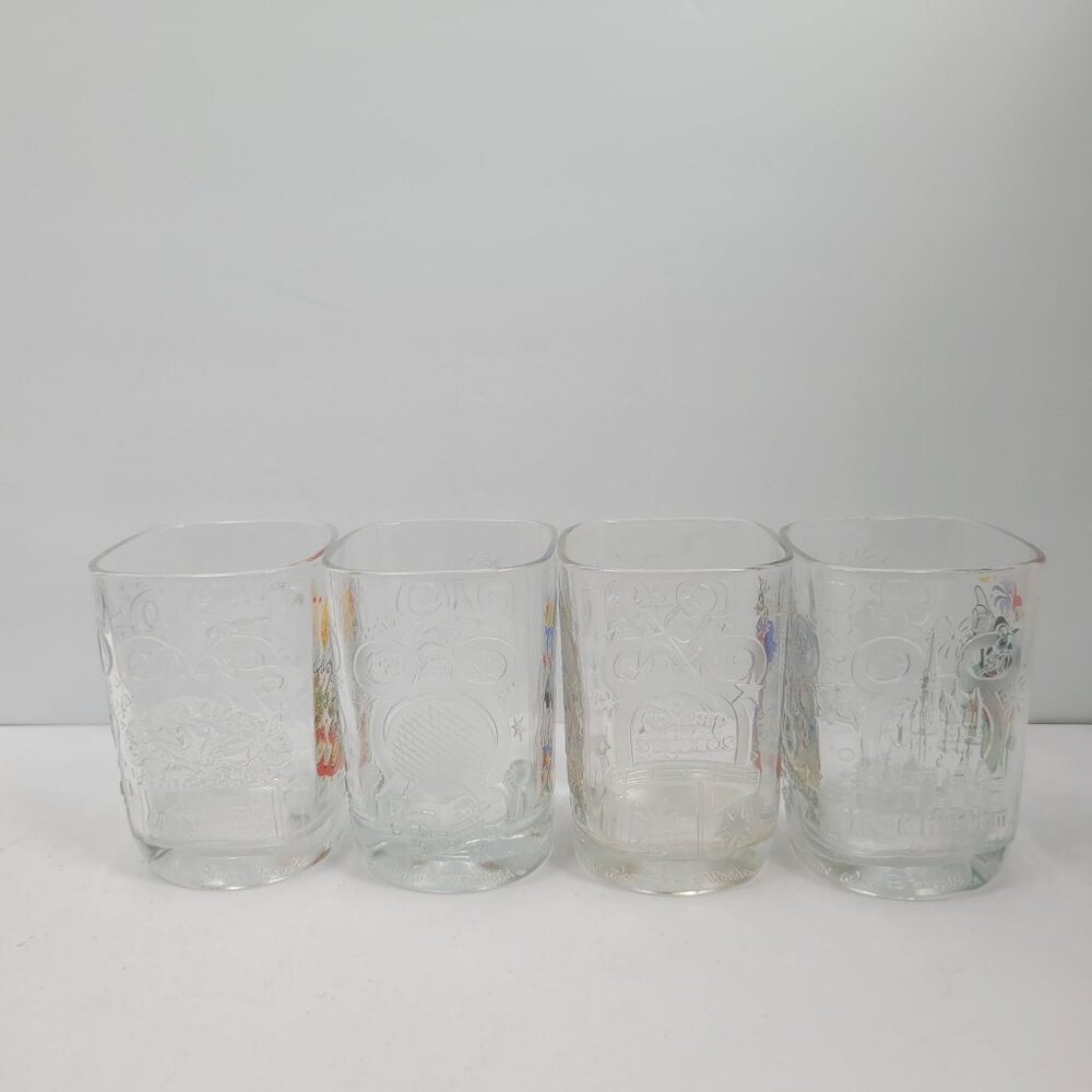 McDonalds Year 2000 Walt Disney World Celebration Collectible Glass Set Of 4 - Picture 2 of 8